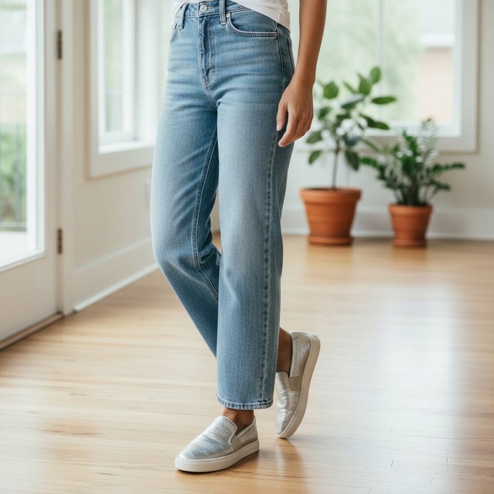 Birdies 7.5 The Swift Slip On Silver Leather Shoes
Boat shoes